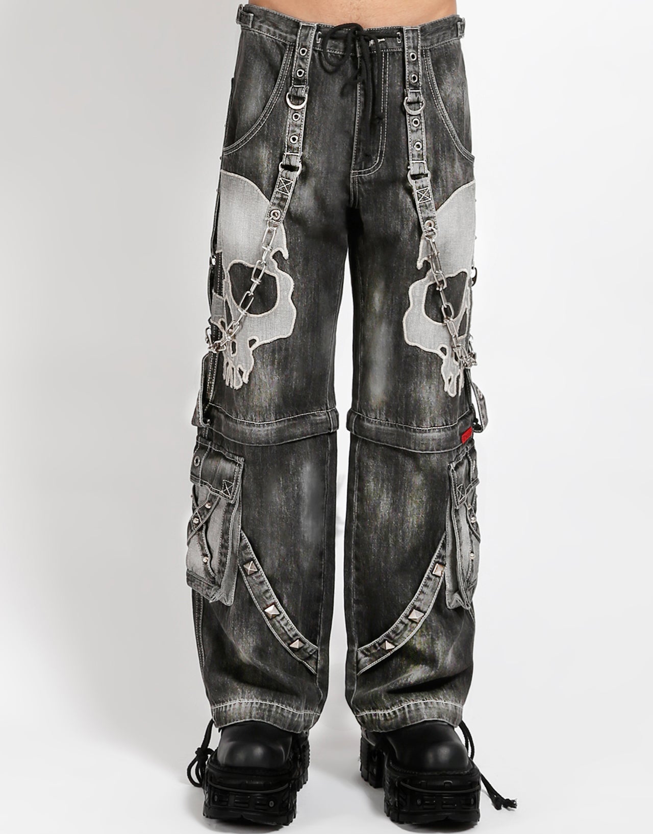 SCARE DARK STREET PANT FOG WASH BLACK DENIM